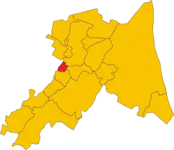 Localisation de Bagnara di Romagna