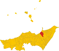 Localisation de Barcellona Pozzo di Gotto