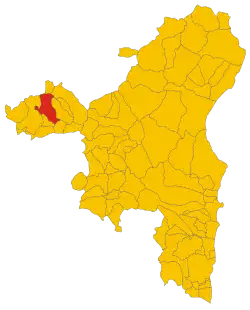 Localisation de Bortigali
