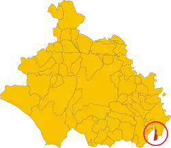 Localisation de Calcata