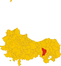 Localisation de Caltavuturo