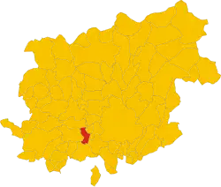 Localisation de Campoli del Monte Taburno