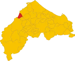 Localisation de Castelleone di Suasa