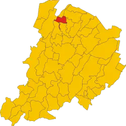 Localisation de Castello d'Argile