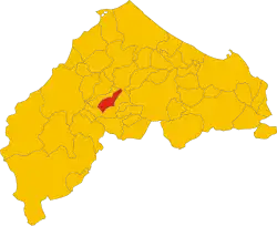 Localisation de Castelplanio