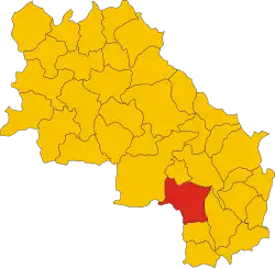 Localisation de Castiglione d'Orcia