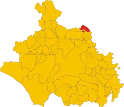 Localisation de Castiglione in Teverina