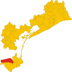 Localisation de Cona