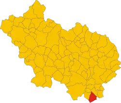 Localisation de Coreno Ausonio