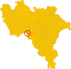 Localisation de Cornale