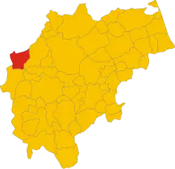 Localisation de Esanatoglia