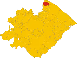 Localisation de Gradara