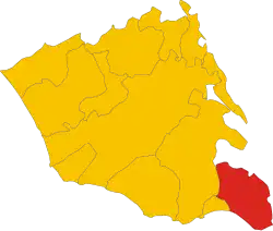 Localisation de Ispica