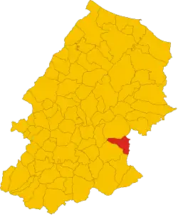Localisation de Macchia Valfortore