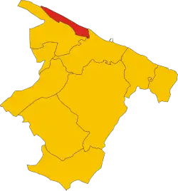 Localisation de Margherita di Savoia