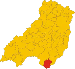 Localisation de Monchio delle Corti