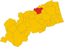Localisation de Montalto delle Marche