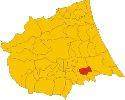 Localisation de Montefino