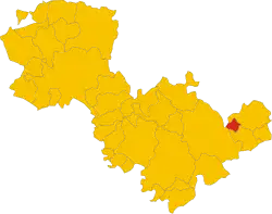 Localisation de Montefranco