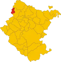 Localisation de Montemignaio