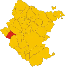 Localisation de Montevarchi