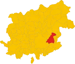 Localisation de Paduli
