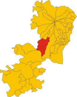 Localisation de Paternò