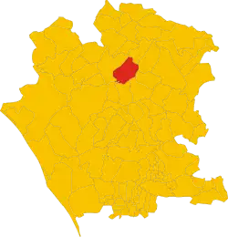 Localisation de Pietravairano