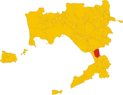 Localisation de Pompéi