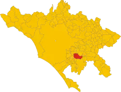Localisation de Rocca di Papa