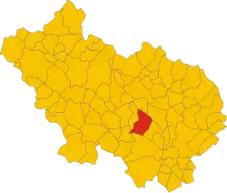 Localisation de Roccasecca