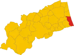 Localisation de San Benedetto del Tronto