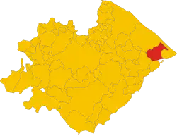 Localisation de San Costanzo