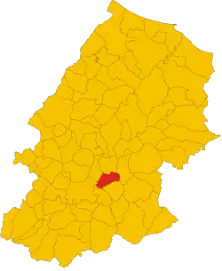 Localisation de San Giovanni in Galdo
