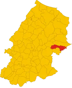 Localisation de San Giuliano di Puglia