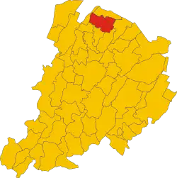 Localisation de San Pietro in Casale