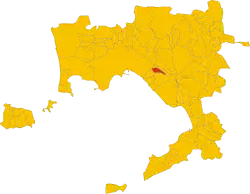Localisation de San Sebastiano al Vesuvio