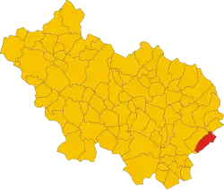 Localisation de San Vittore del Lazio