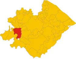 Localisation de Sant'Angelo in Vado