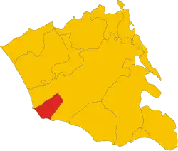 Localisation de Santa Croce Camerina