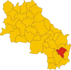 Localisation de Sarteano
