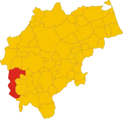 Localisation de Serravalle di Chienti