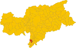 Localisation de Termeno sulla Strada del Vino