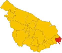 Localisation de Torchiarolo
