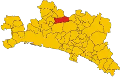 Localisation de Valbrevenna