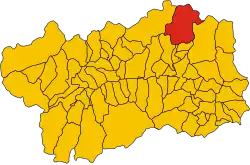 Localisation de Valtournenche