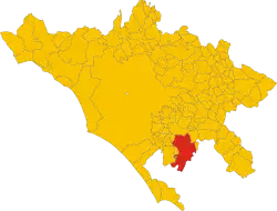 Localisation de Velletri