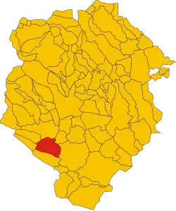Localisation de Zubiena
