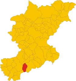 Localisation de Lentiai