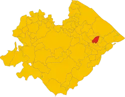 Localisation de Montemaggiore al Metauro